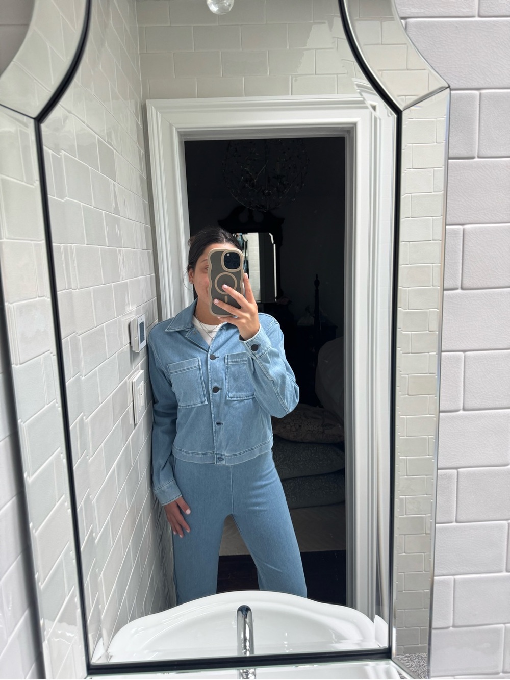 Mavi Light Blue Denim Jacket and Pants Set